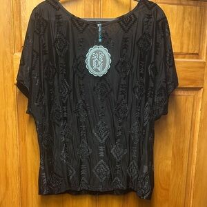Sterling Kreek Elegant Black Blouse